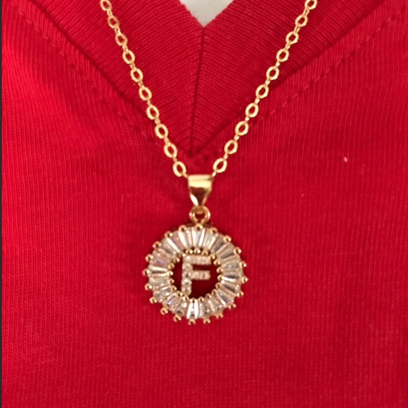 18k Yellow Gold Plated Filled CZ Diamond Necklaces - Picture 5 of 7